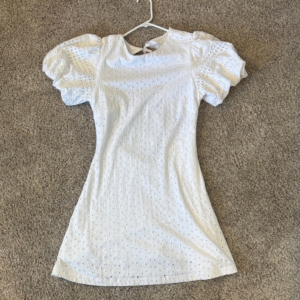 Free People White Eyelet Dress